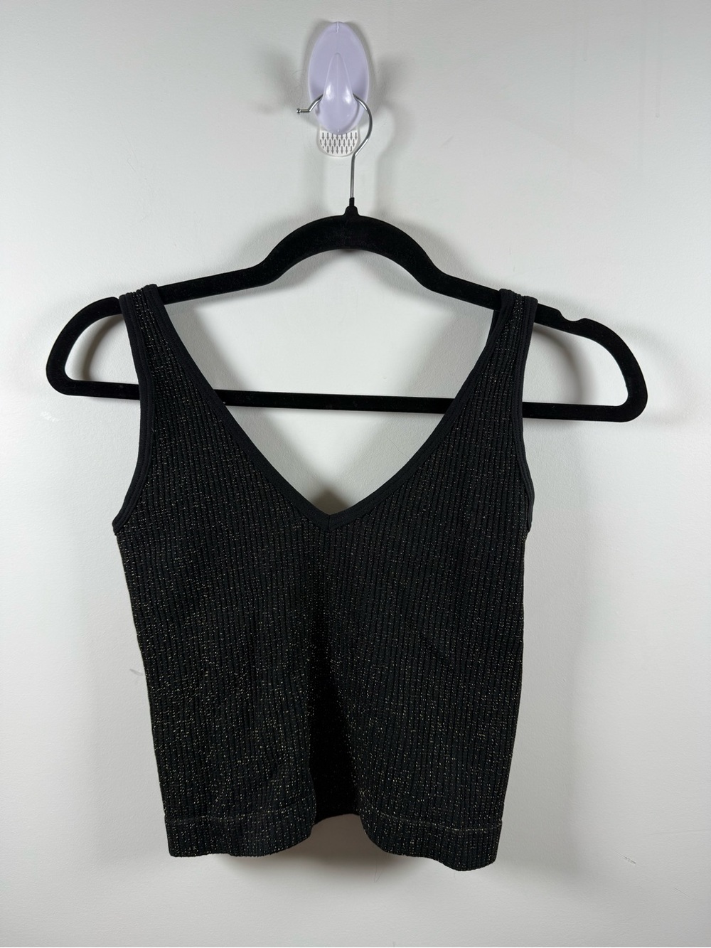 INTIMATELY FREE PEOPLE | Ribbed Sparkle Crop Tank Size M/L